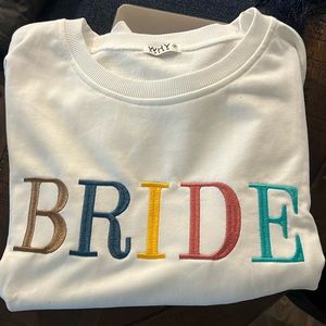 Bride Sweatshirt - size M